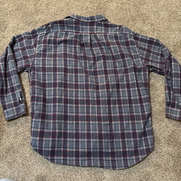 J Crew Flannel Mens Size XL 100% Cotton Premium Heavyweight Brushed Plaid Shirt‎ - Picture 8 of 9